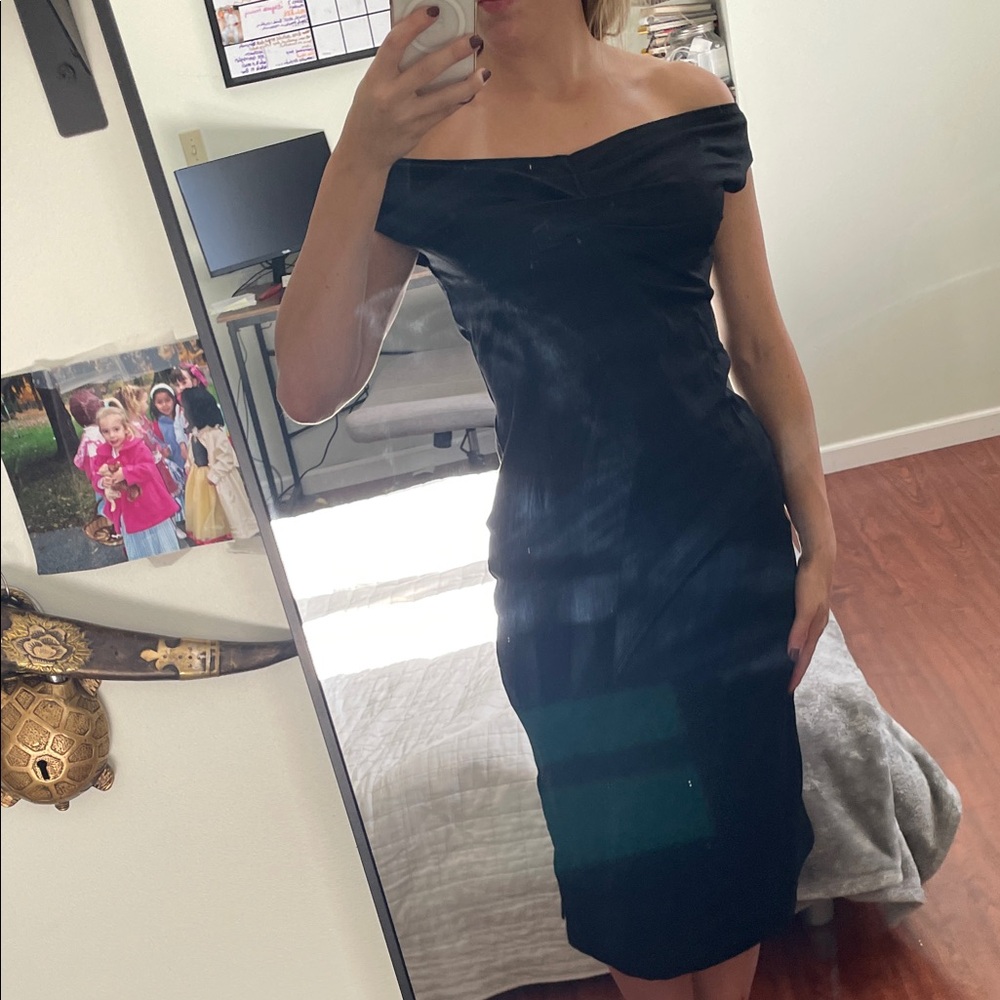 Elegant Black Off-Shoulder Dress